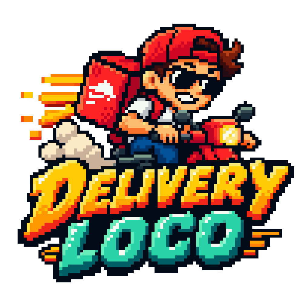 Delivery Loco pixel art logo